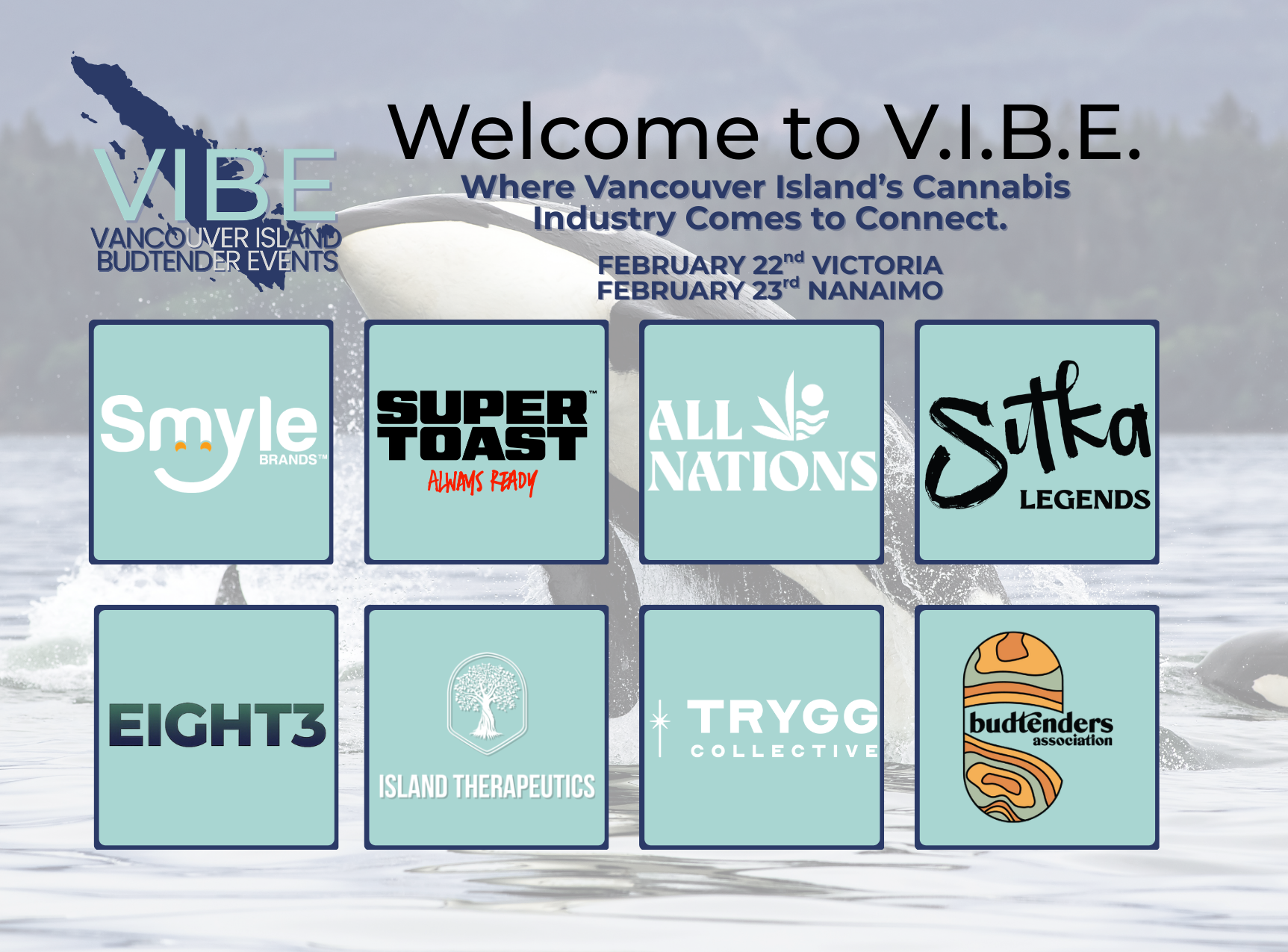 V.I.B.E events in Victoria, Nanaimo on 22, 23 Feburary 2026